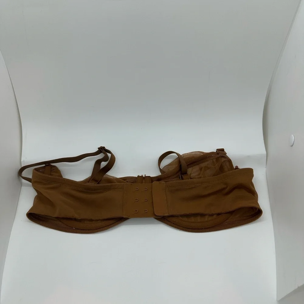 SKIMS Brown Sheer Mesh Underwire Bra Size 36C - Picture 5 of 13
